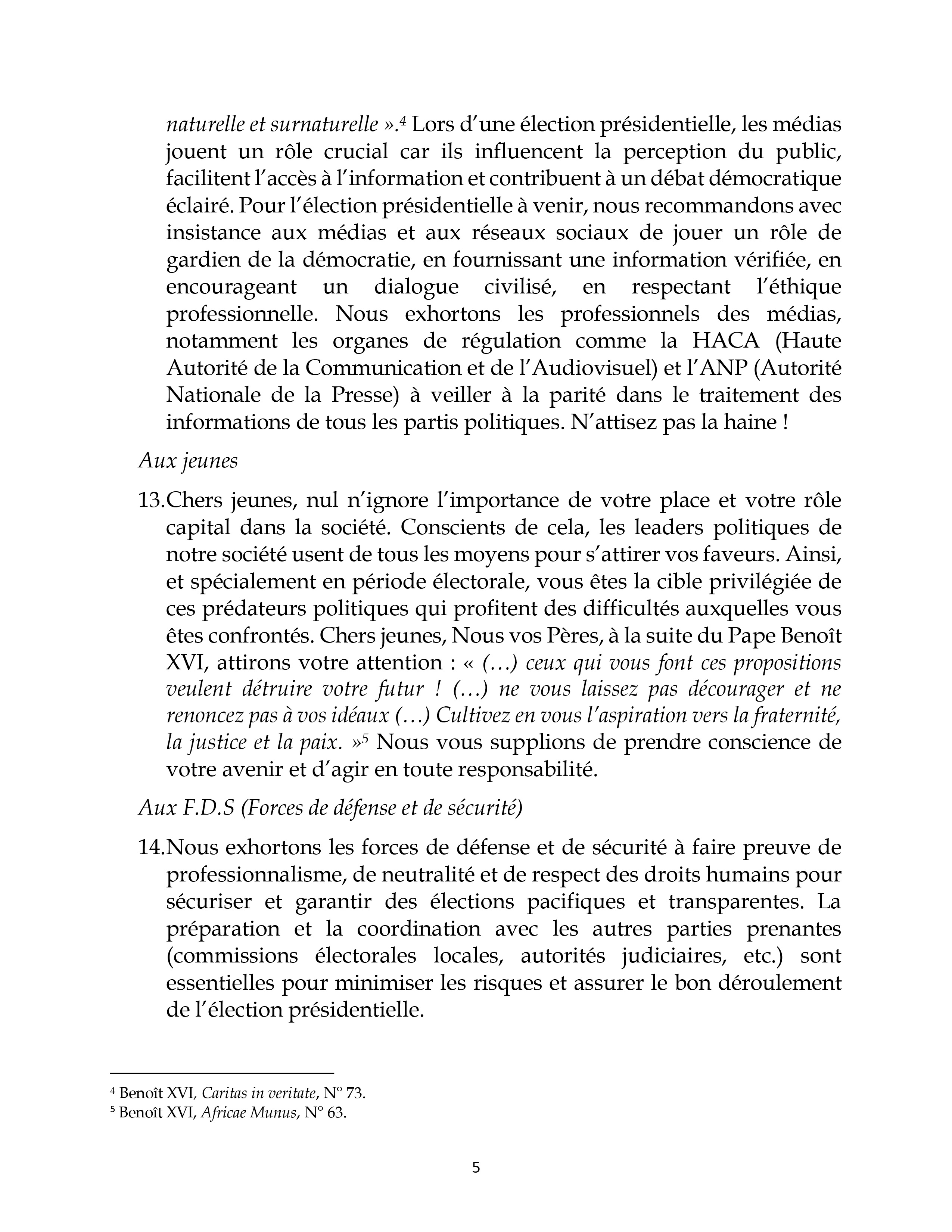 La conférence de ce lundi 24 mars 2025 animée par Son Excellence Mgr Marcelin YAO KOUADIO.